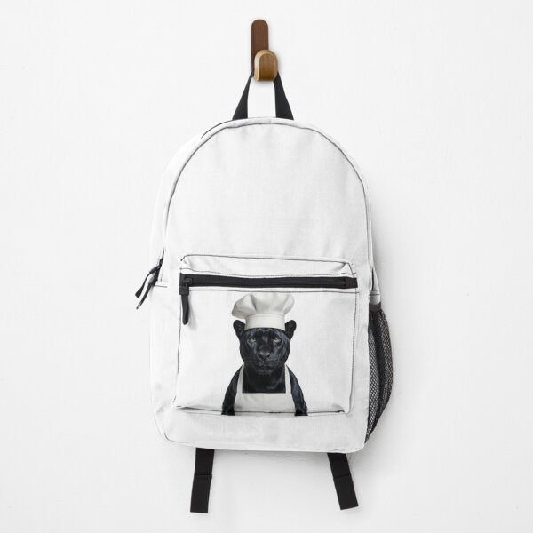Item preview, Funny Melanistic Jaguar Chef Realistic Animal Cooking Art designed and sold by LazyOwlStore.