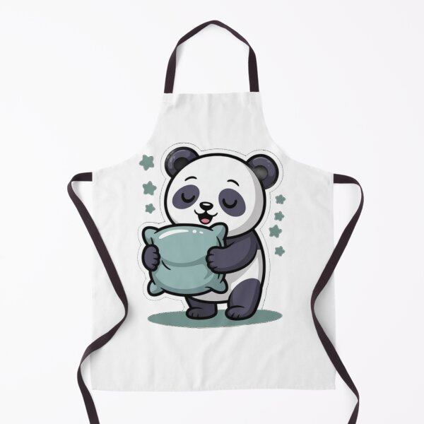 Item preview, Sleepy Panda with Pillow – Cute Kawaii Animal Design designed and sold by Neonpawse.