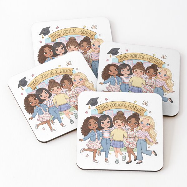 Item preview, High School Senior Girls Squad Sticker | Cute Graduation Friends Design | Class of the year PNG Gift designed and sold by Bhaskar Digital Art.