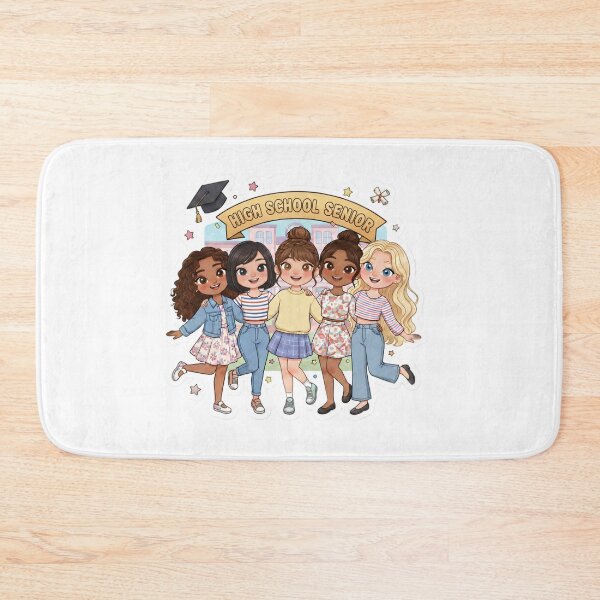 Item preview, High School Senior Girls Squad Sticker | Cute Graduation Friends Design | Class of the year PNG Gift designed and sold by Bhaskar Digital Art.