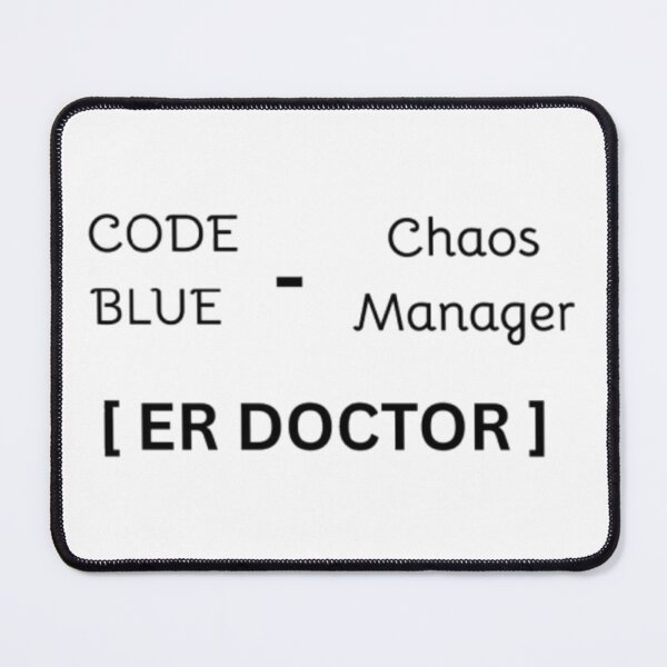 Item preview, Code Blue Chaos Manager ER Doctor T-Shirt | Emergency Medicine Humor Tee designed and sold by OffScripted.