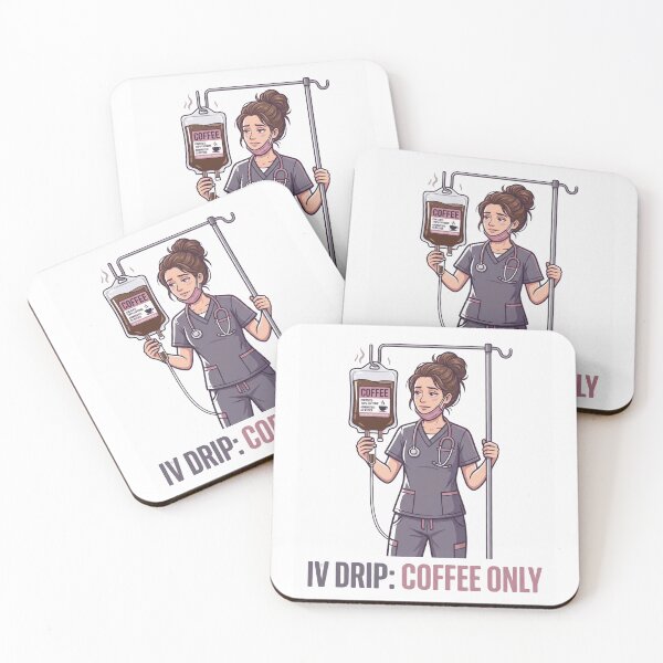 Item preview, IV Drip Coffee Only Funny Nurse designed and sold by NurseMood.