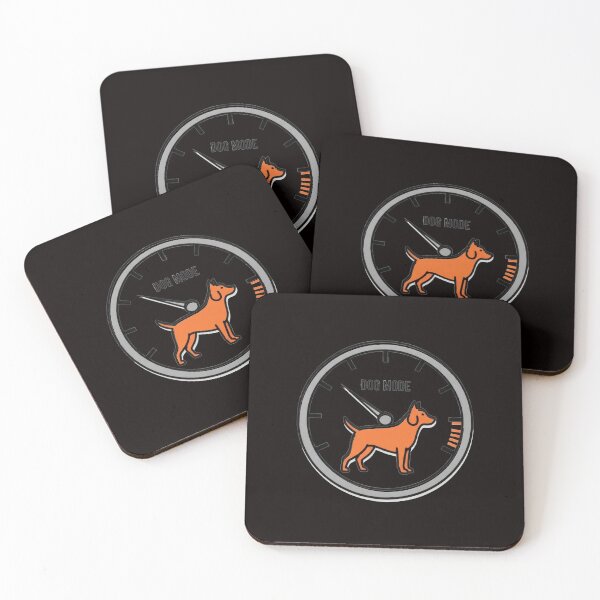 Item preview, Dog Mode Speedometer Cartoon Illustration designed and sold by AbanoubStore.