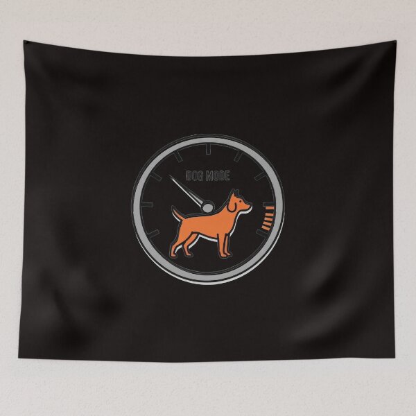 Item preview, Dog Mode Speedometer Cartoon Illustration designed and sold by AbanoubStore.