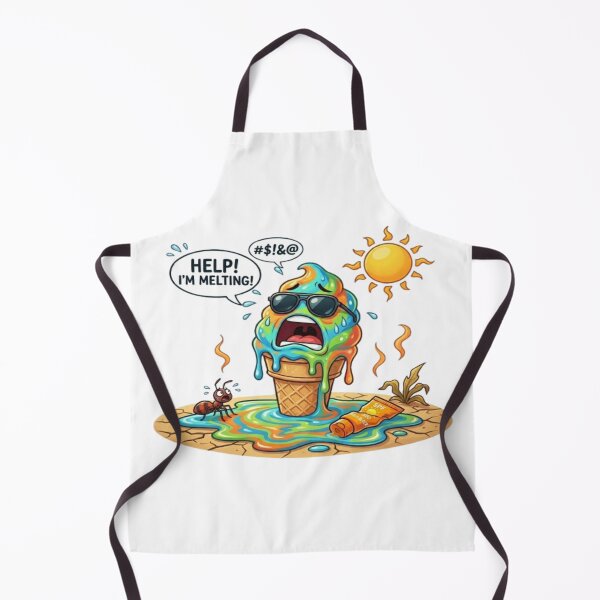 Item preview, Melting Ice Cream Help Kawaii designed and sold by DailySparks.