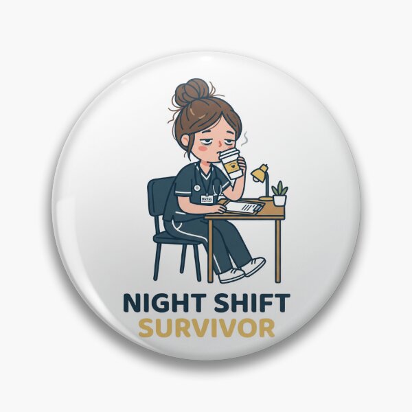 Item preview, Night Shift Survivor Funny Nurse designed and sold by NurseMood.