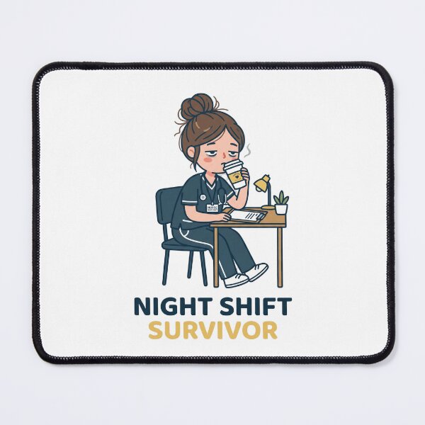 Item preview, Night Shift Survivor Funny Nurse designed and sold by NurseMood.