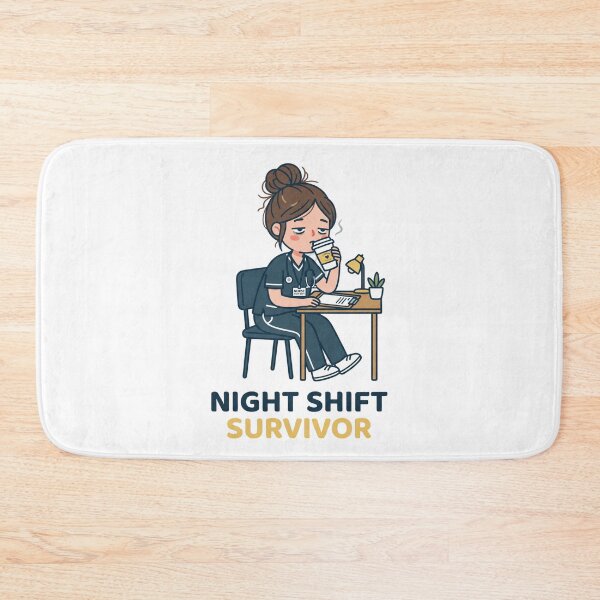 Item preview, Night Shift Survivor Funny Nurse designed and sold by NurseMood.