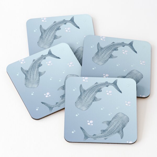 Item preview, Whale Shark – Watercolor whale shark ocean aesthetic design designed and sold by ColorNest Designs.