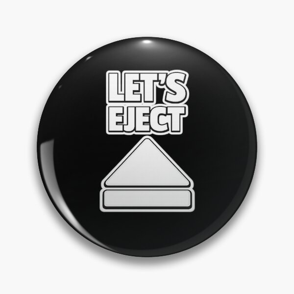 Item preview, Let’s Eject Funny Minimalist Shirt Exit Button Humor Design designed and sold by Timeless Junction.