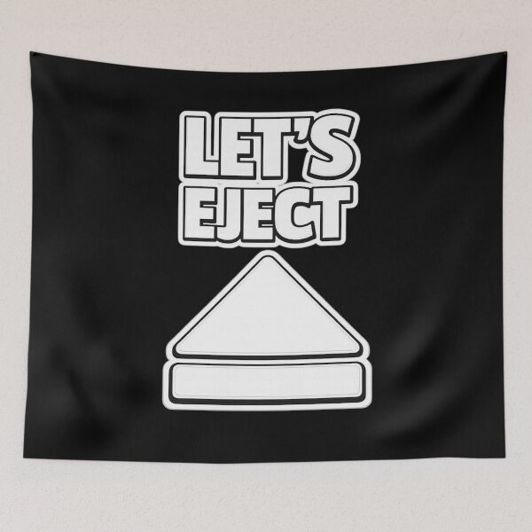 Item preview, Let’s Eject Funny Minimalist Shirt Exit Button Humor Design designed and sold by Timeless Junction.