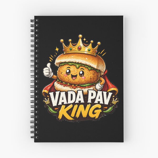 Item preview, Vada Pav King Cute Cartoon – Indian Street Food Burger Design | Mumbai Food Lover Gift designed and sold by Globalcitytees.