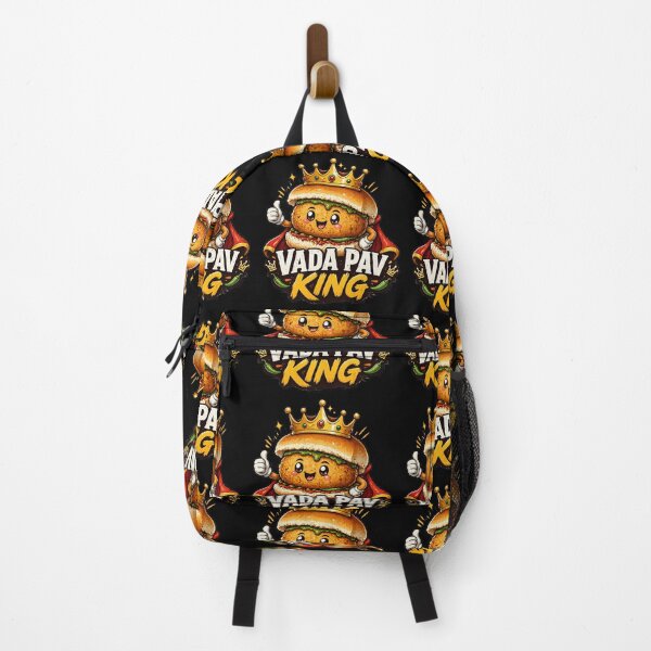 Item preview, Vada Pav King Cute Cartoon – Indian Street Food Burger Design | Mumbai Food Lover Gift designed and sold by Globalcitytees.
