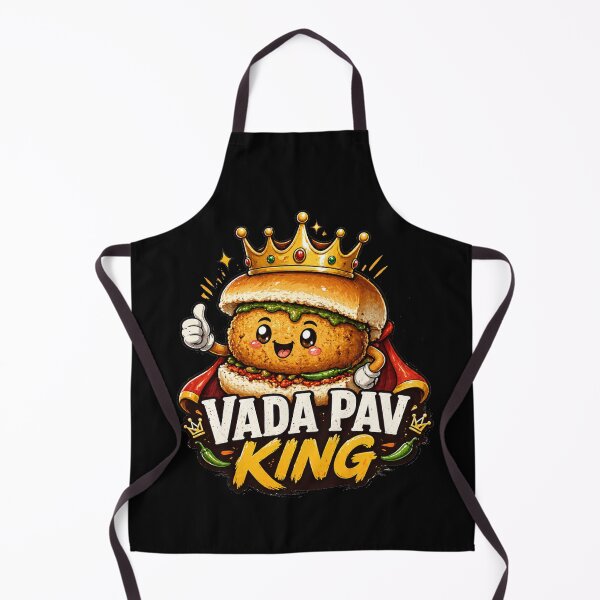 Item preview, Vada Pav King Cute Cartoon – Indian Street Food Burger Design | Mumbai Food Lover Gift designed and sold by Globalcitytees.