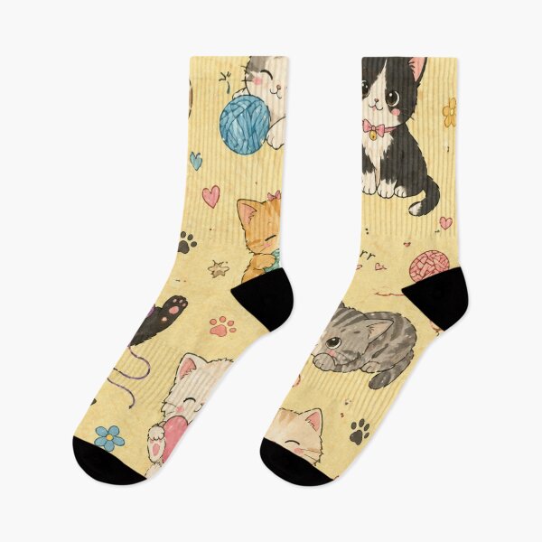 Item preview, Cute Cat Pattern Blanket | Cozy Kawaii Kitty Design | Pastel Yellow Cat Lover Throw Blanket designed and sold by IconicDesignsXd.