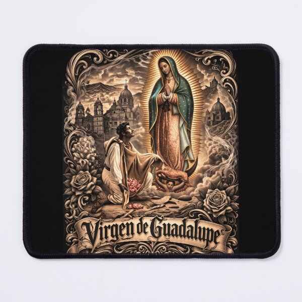 Item preview, Virgen de Guadalupe Divine Light Tee – Catholic Chicano Art Shirt, Spiritual Streetwear Graphic designed and sold by DyfunctionalTee.