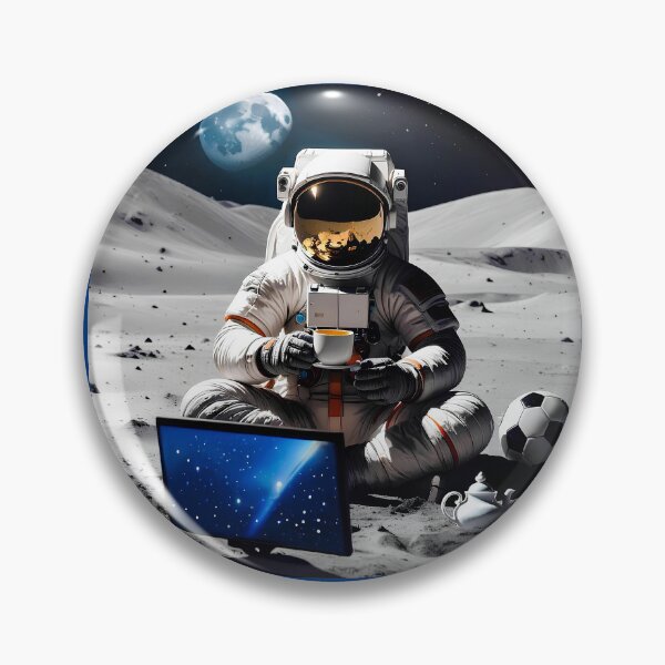 Item preview, Astronaut watching TV and drink tea designed and sold by Creative Visualize.
