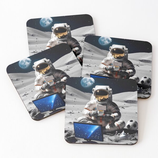 Item preview, Astronaut watching TV and drink tea designed and sold by Creative Visualize.