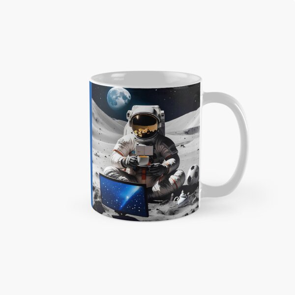 Item preview, Astronaut watching TV and drink tea designed and sold by Creative Visualize.