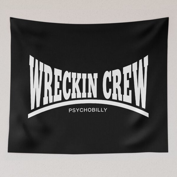 Aperçu de l'œuvre Design classique psychobilly de Wreckin Crew créée et vendue par fatbanana.