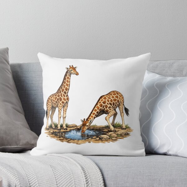 Item preview, Giraffe Wildlife Safari Drinking Water African Nature Design designed and sold by GarnerSupplyCo.