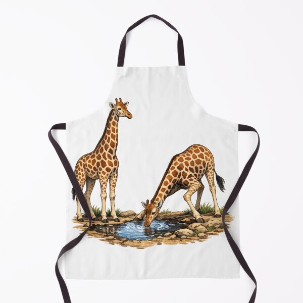 Item preview, Giraffe Wildlife Safari Drinking Water African Nature Design designed and sold by GarnerSupplyCo.