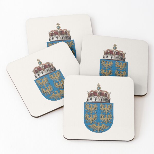 Item preview, Coat of Arms Lower Austria — Five Golden Eagles Habsburg Kronland designed and sold by BestVarieties.