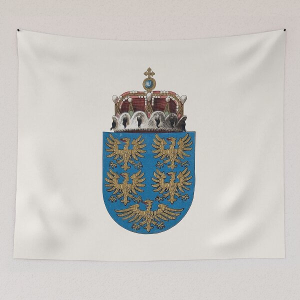 Item preview, Coat of Arms Lower Austria — Five Golden Eagles Habsburg Kronland designed and sold by BestVarieties.