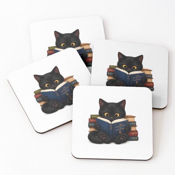 Item preview, Black Cat Reading Book  designed and sold by InkSpark212.
