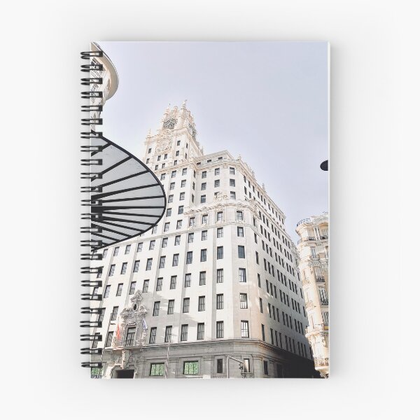 Item preview, Telefónica Madrid Gran Vía building in color – Iconic architecture with soft light designed and sold by Feroz Pics.