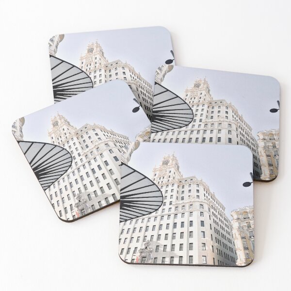 Item preview, Telefónica Madrid Gran Vía building in color – Iconic architecture with soft light designed and sold by Feroz Pics.