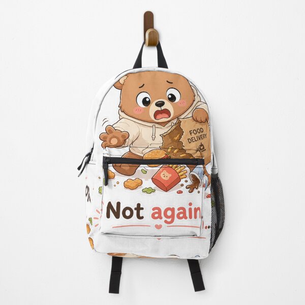 Item preview, Bear Food Delivery Spill Not Again Chaos Moment designed and sold by Sadia  Jannat.