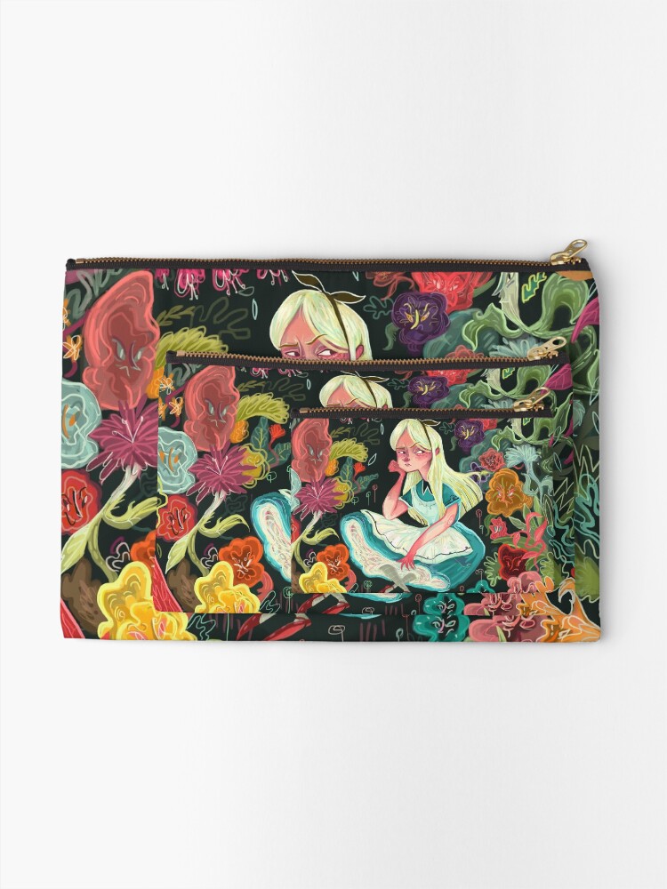 Alternate view of Alice in Wonder Zipper Pouch