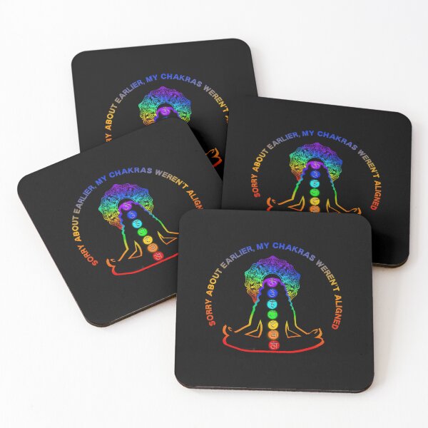 Item preview, Sorry About Earlier My Chakras Weren’t Aligned Funny Meditation Design designed and sold by LyricsWear.