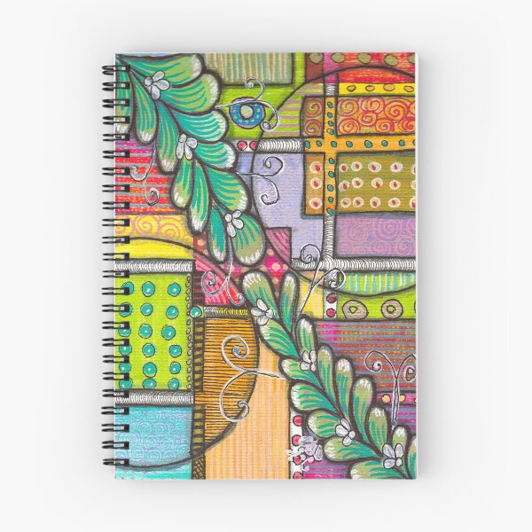 Item preview, Boho Colorful Doodle Pattern  designed and sold by ColorWander.