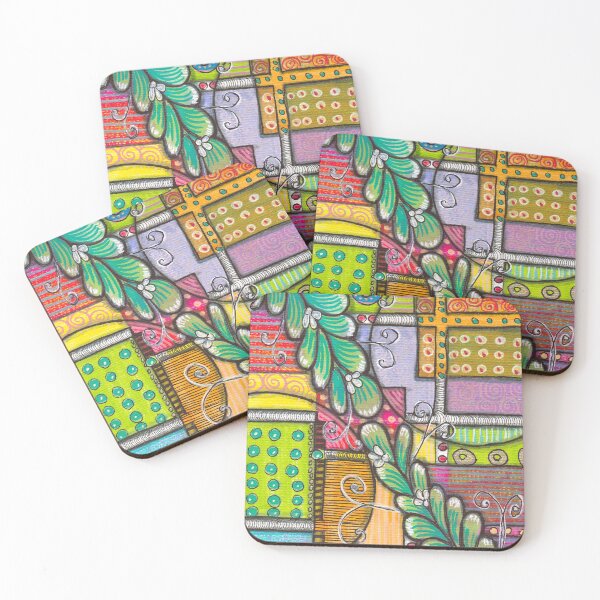 Item preview, Boho Colorful Doodle Pattern  designed and sold by ColorWander.