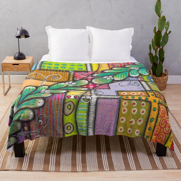 Item preview, Boho Colorful Doodle Pattern  designed and sold by ColorWander.