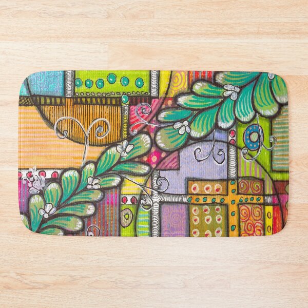 Item preview, Boho Colorful Doodle Pattern  designed and sold by ColorWander.