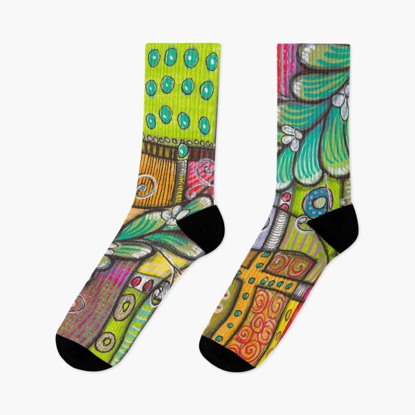 Item preview, Boho Colorful Doodle Pattern  designed and sold by ColorWander.