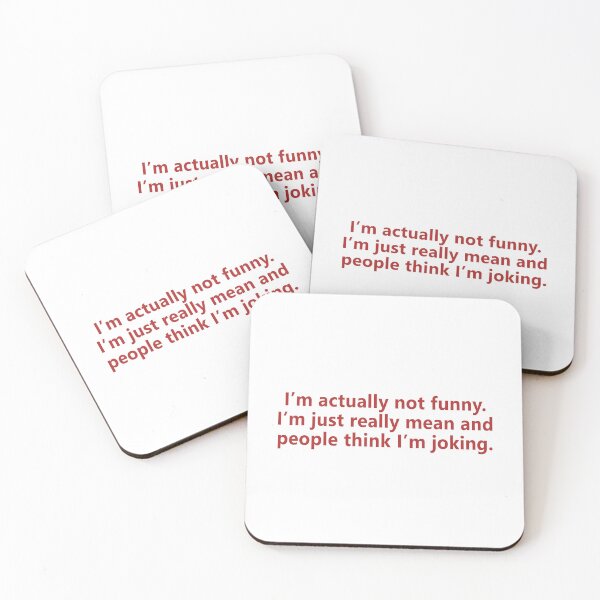 Item preview, I'm Not Funny Just Mean Sarcastic Quote Aesthetic designed and sold by Void Script.