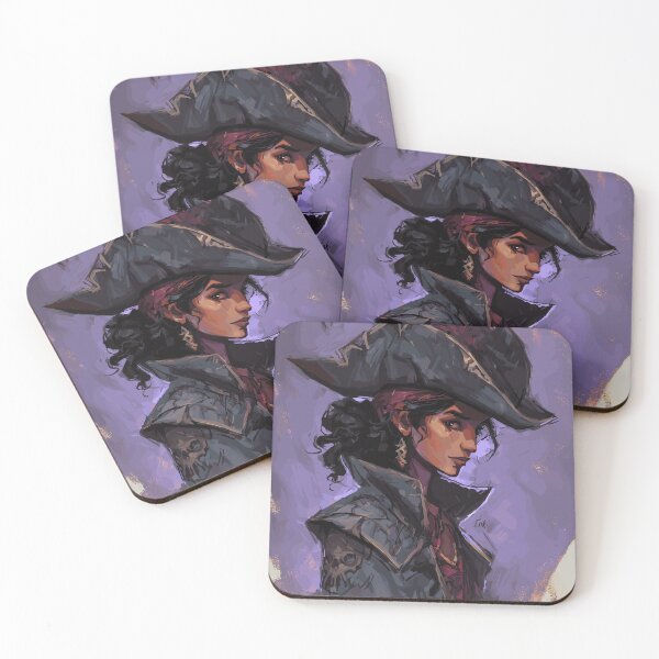 Item preview, Scarlet Plume Corsair - Pirate Witch designed and sold by bapupa.