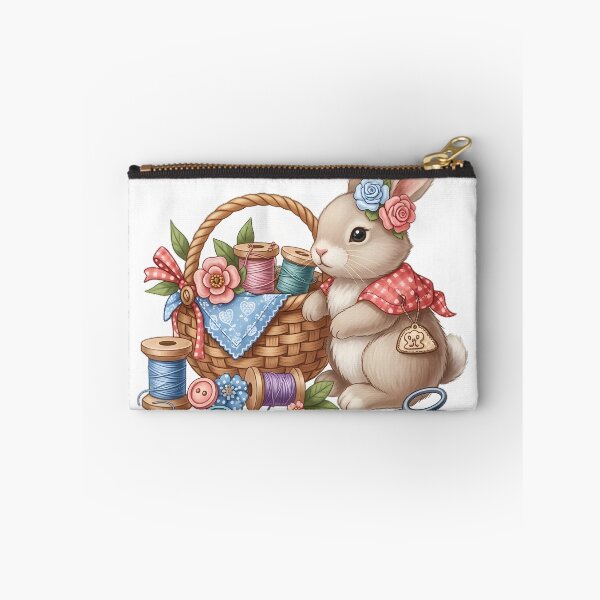 Item preview, Sewing Basket Bunny Gift designed and sold by pumsquare.