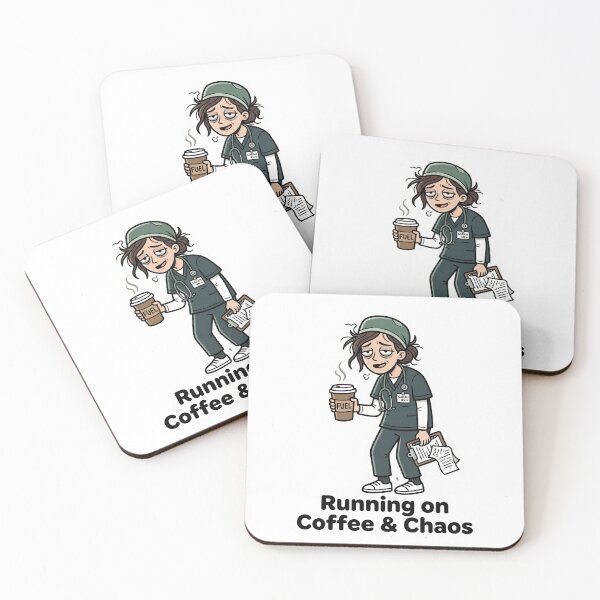 Item preview, Running on Coffee and Chaos Nurse Funny designed and sold by NurseMood.