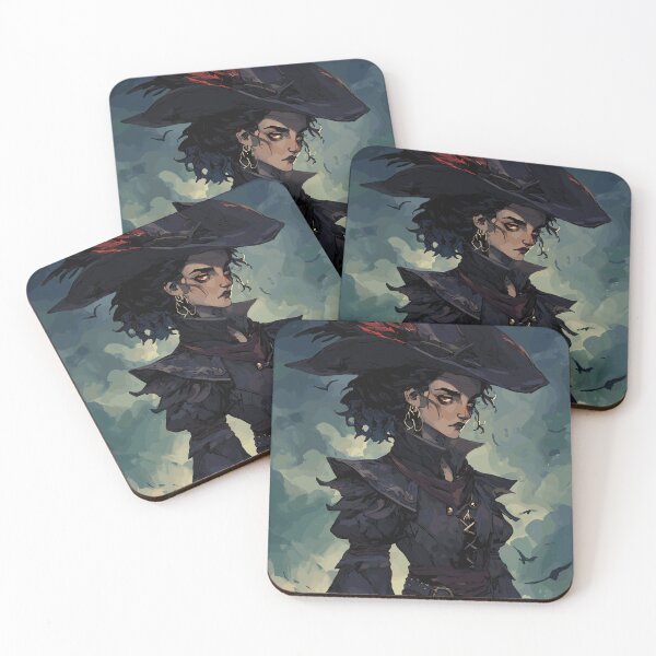 Item preview, Raven-Feathered Captain - Pirate Witch designed and sold by bapupa.