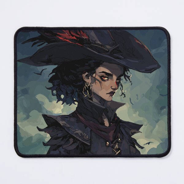Item preview, Raven-Feathered Captain - Pirate Witch designed and sold by bapupa.