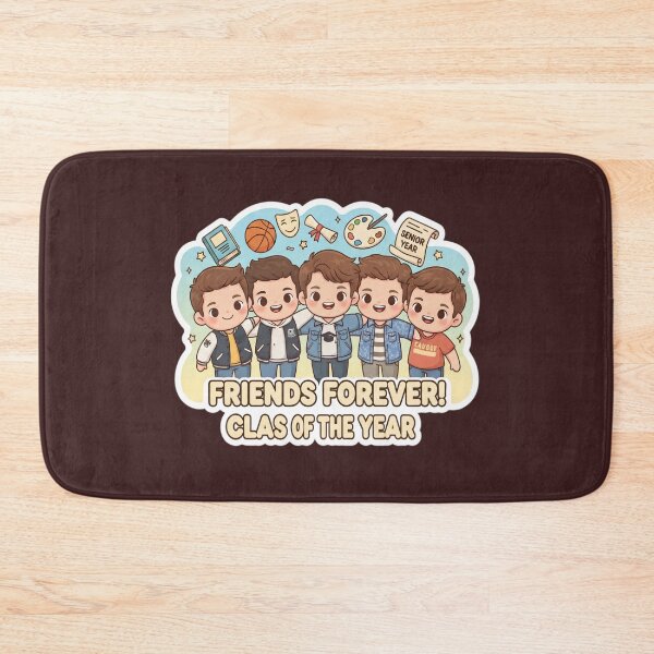 Item preview, High School Senior Friends Forever Class of the year Sticker | Senior Boys Squad Graduation Design | High School Grad Gift designed and sold by Bhaskar Digital Art.