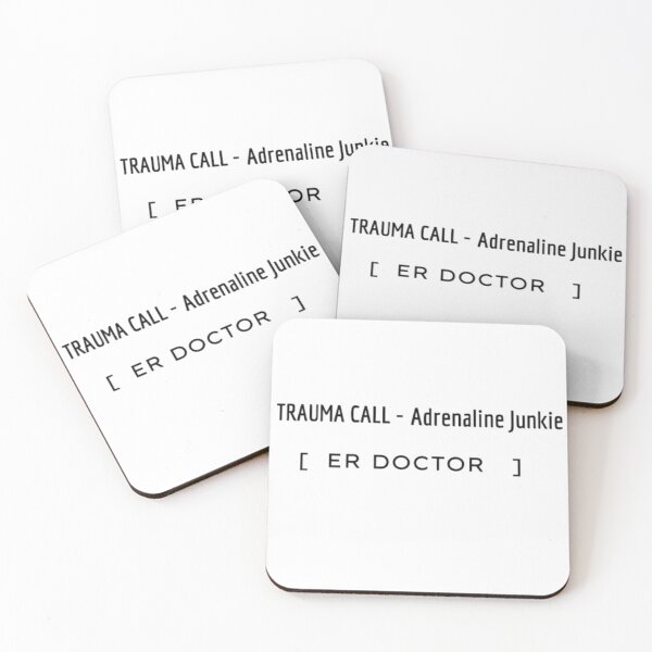 Item preview, Trauma Call Adrenaline Junkie ER Doctor T-Shirt | Emergency Room Humor Tee designed and sold by OffScripted.