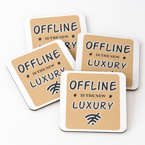 Item preview, Offline Is The New Luxury Minimal Typography Poster designed and sold by PixelParinda.
