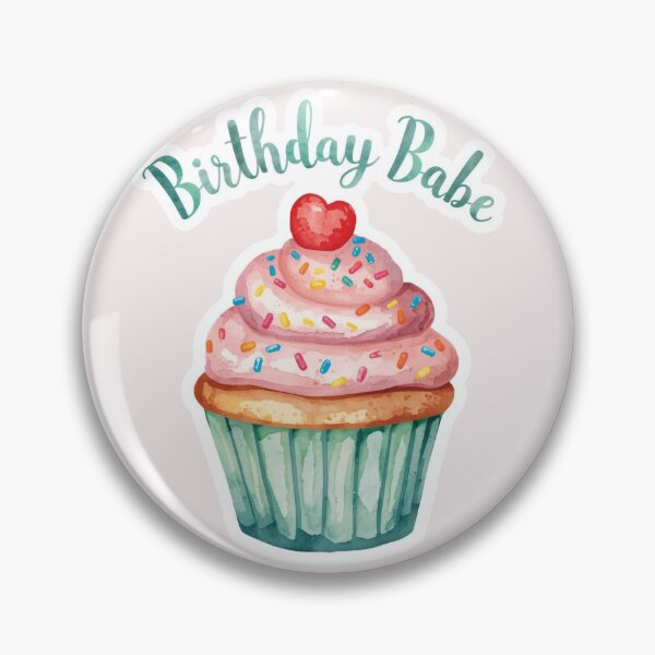 Item preview, Birthday Babe Cupcake  designed and sold by PamLeeDesign.