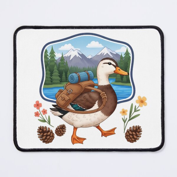 Item preview, Hiking Duck Pine Lake Gift designed and sold by pumsquare.